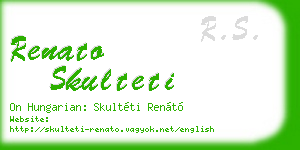 renato skulteti business card