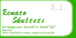 renato skulteti business card
